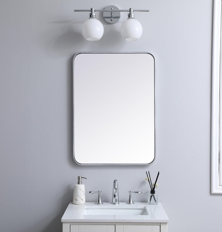 Soft Corner Metal Rectangular Mirror by Elegant - view 104