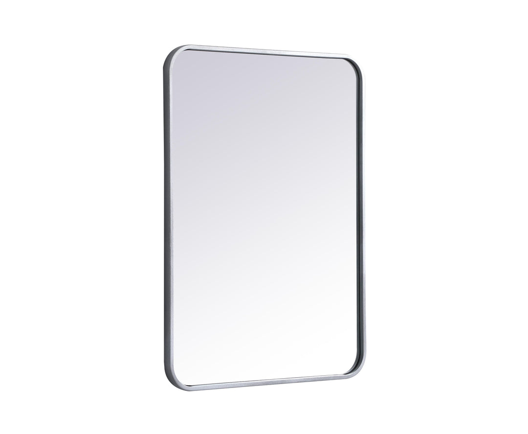 Soft Corner Metal Rectangular Mirror by Elegant - view 108