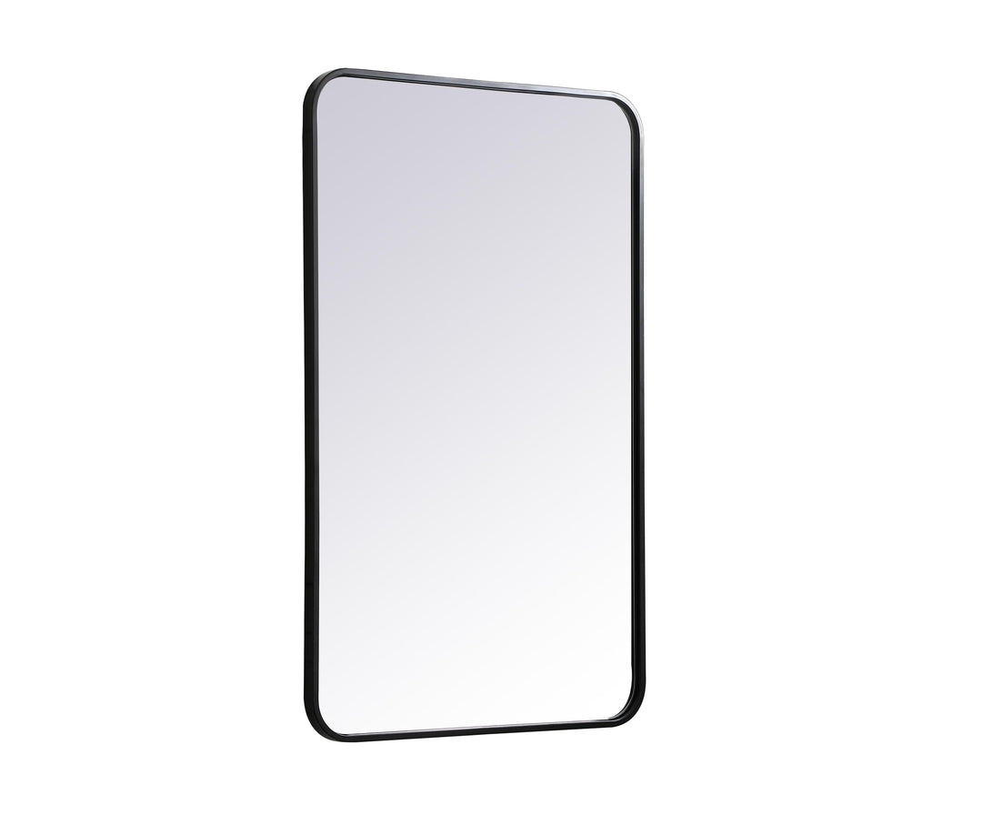 Soft Corner Metal Rectangular Mirror by Elegant - view 114