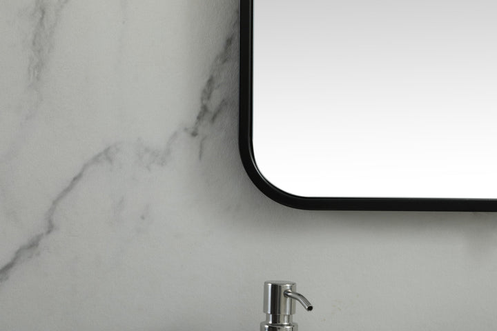 Soft Corner Metal Square Mirror by Elegant - view 6
