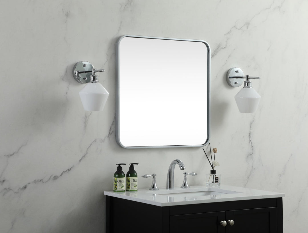 Soft Corner Metal Square Mirror by Elegant - view 15