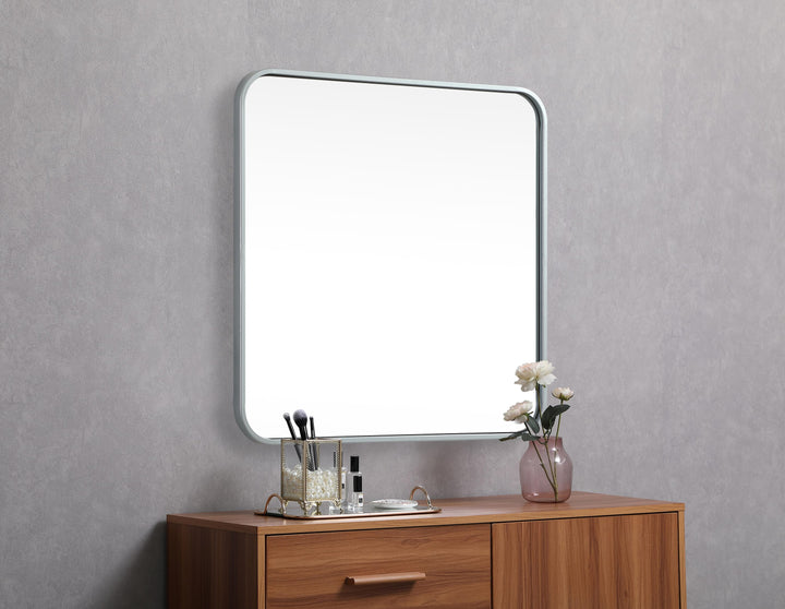Soft Corner Metal Square Mirror by Elegant - view 17