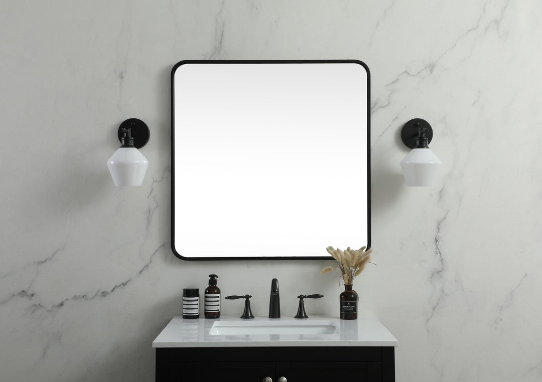 Soft Corner Metal Square Mirror by Elegant - view 20