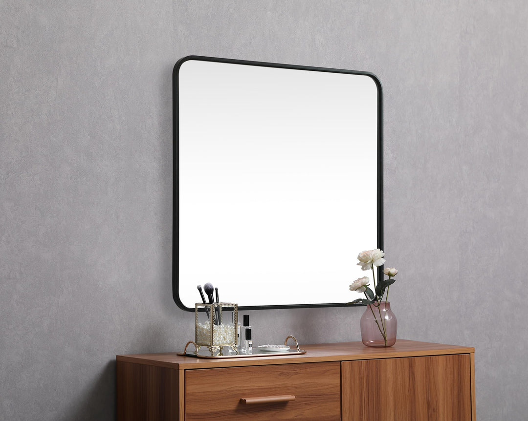 Soft Corner Metal Square Mirror by Elegant - view 23
