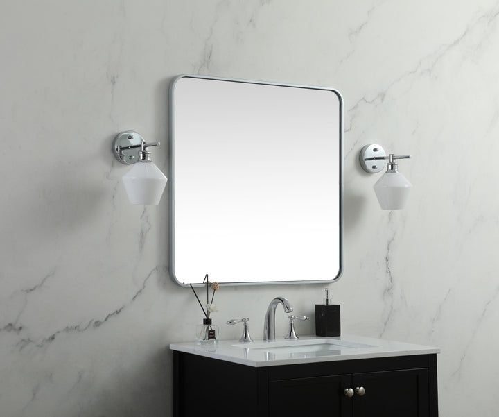 Soft Corner Metal Square Mirror by Elegant - view 33