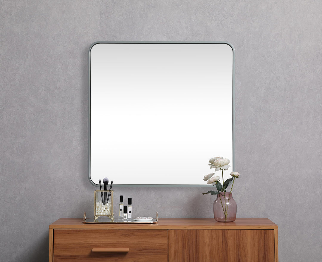Soft Corner Metal Square Mirror by Elegant - view 34
