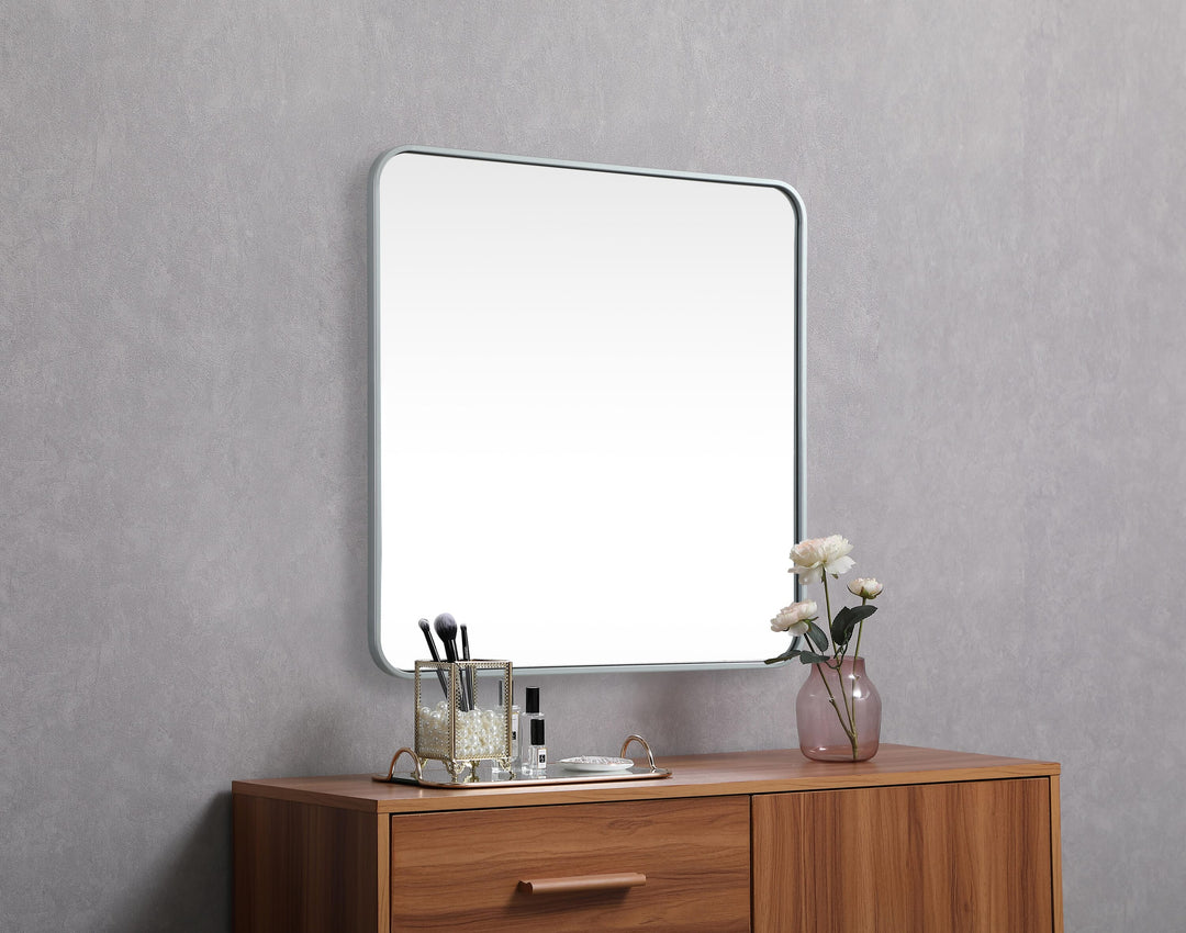 Soft Corner Metal Square Mirror by Elegant - view 35