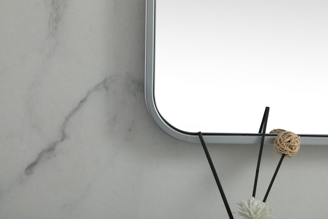 Soft Corner Metal Square Mirror by Elegant - view 36