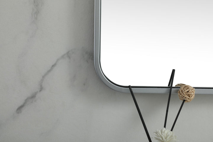 Soft Corner Metal Square Mirror by Elegant - view 36