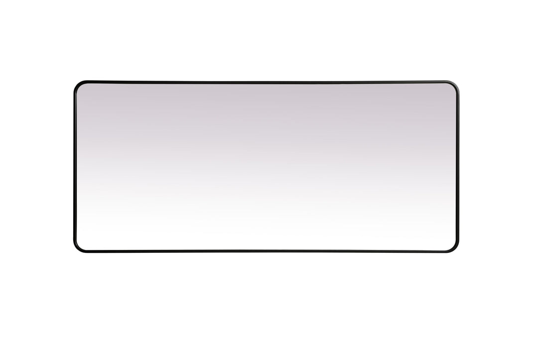 Soft Corner Metal Rectangle Mirror by Elegant - view 9