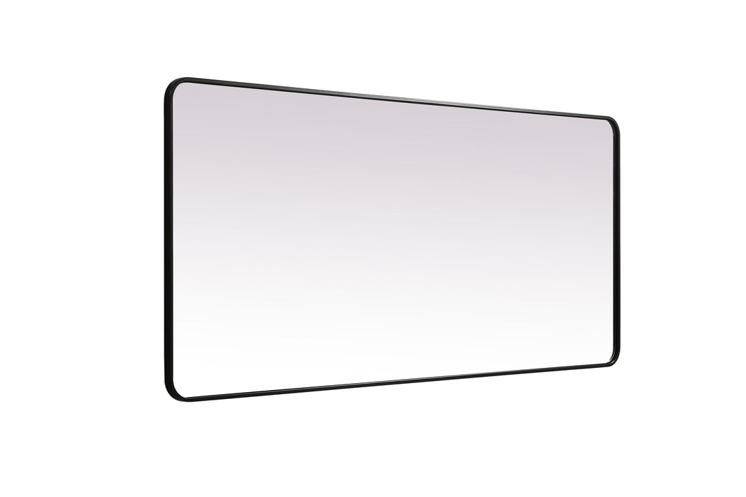 Soft Corner Metal Rectangle Mirror by Elegant - view 10