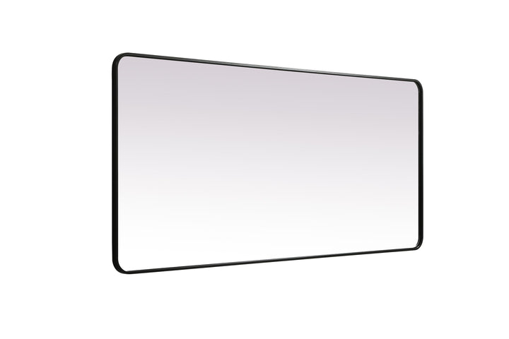Soft Corner Metal Rectangle Mirror by Elegant - view 10