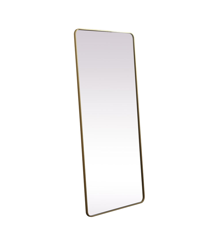 Soft Corner Metal Rectangle Mirror by Elegant - view 19