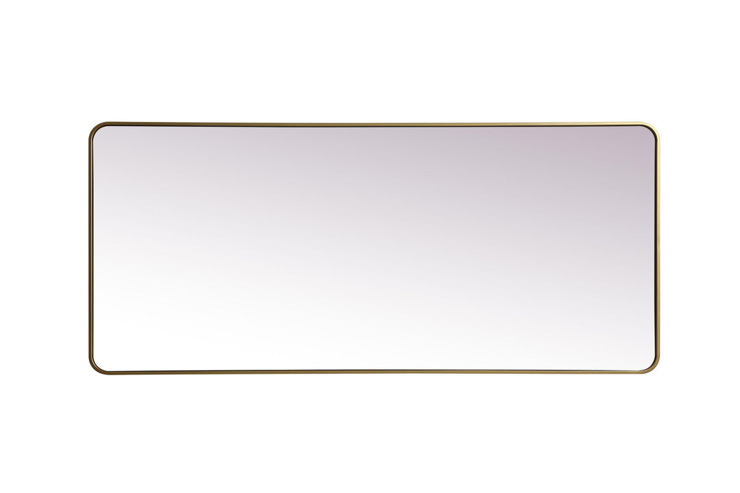 Soft Corner Metal Rectangle Mirror by Elegant - view 20