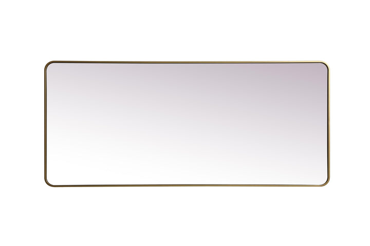 Soft Corner Metal Rectangle Mirror by Elegant - view 20