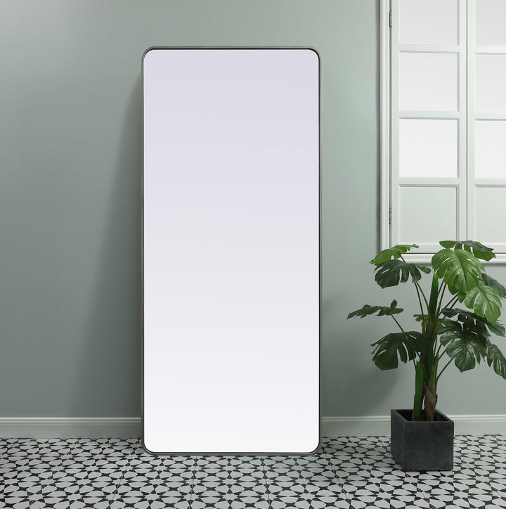 Soft Corner Metal Rectangle Mirror by Elegant - view 24