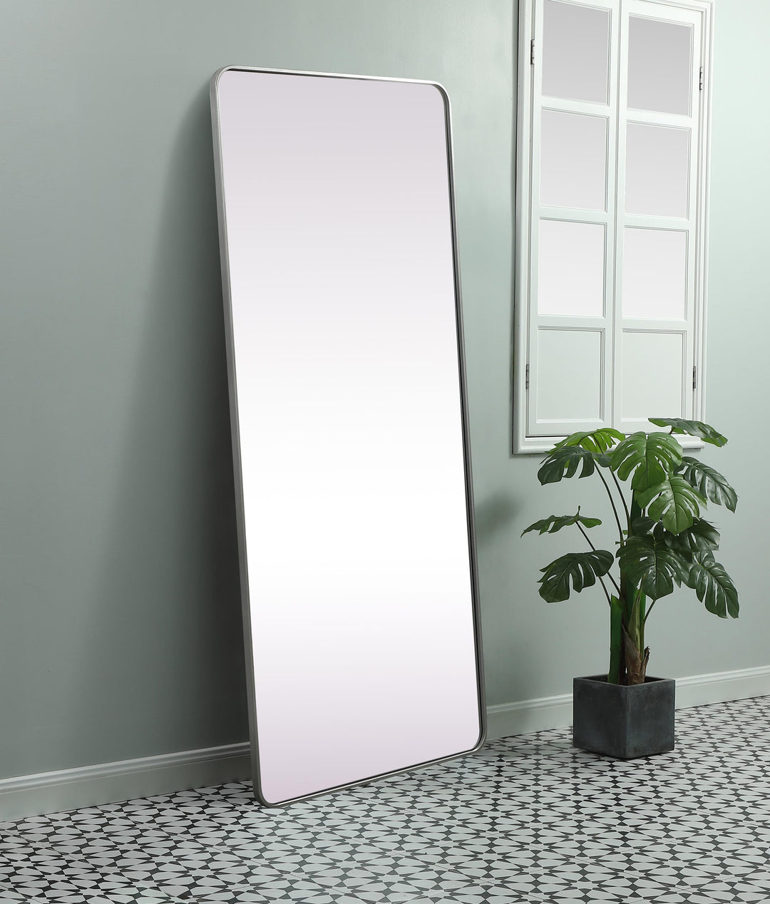Soft Corner Metal Rectangle Mirror by Elegant - view 25