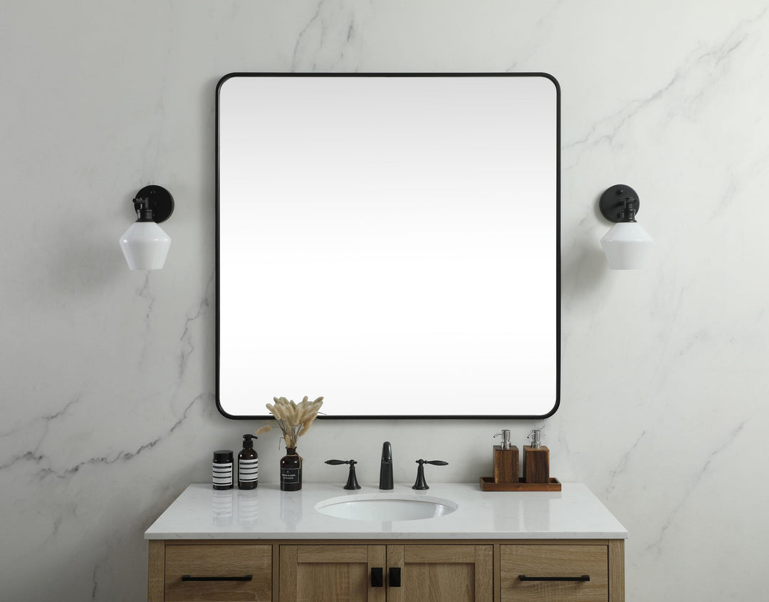 Soft Corner Metal Square Mirror by Elegant - view 38