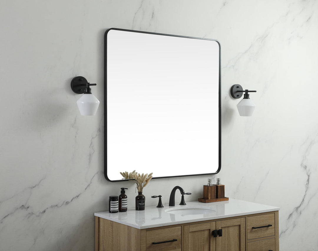 Soft Corner Metal Square Mirror by Elegant - view 39