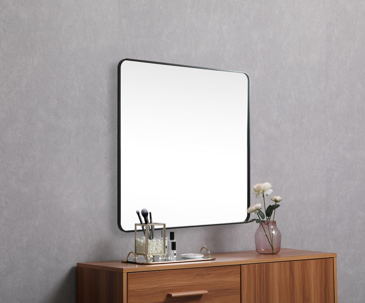 Soft Corner Metal Square Mirror by Elegant - view 41