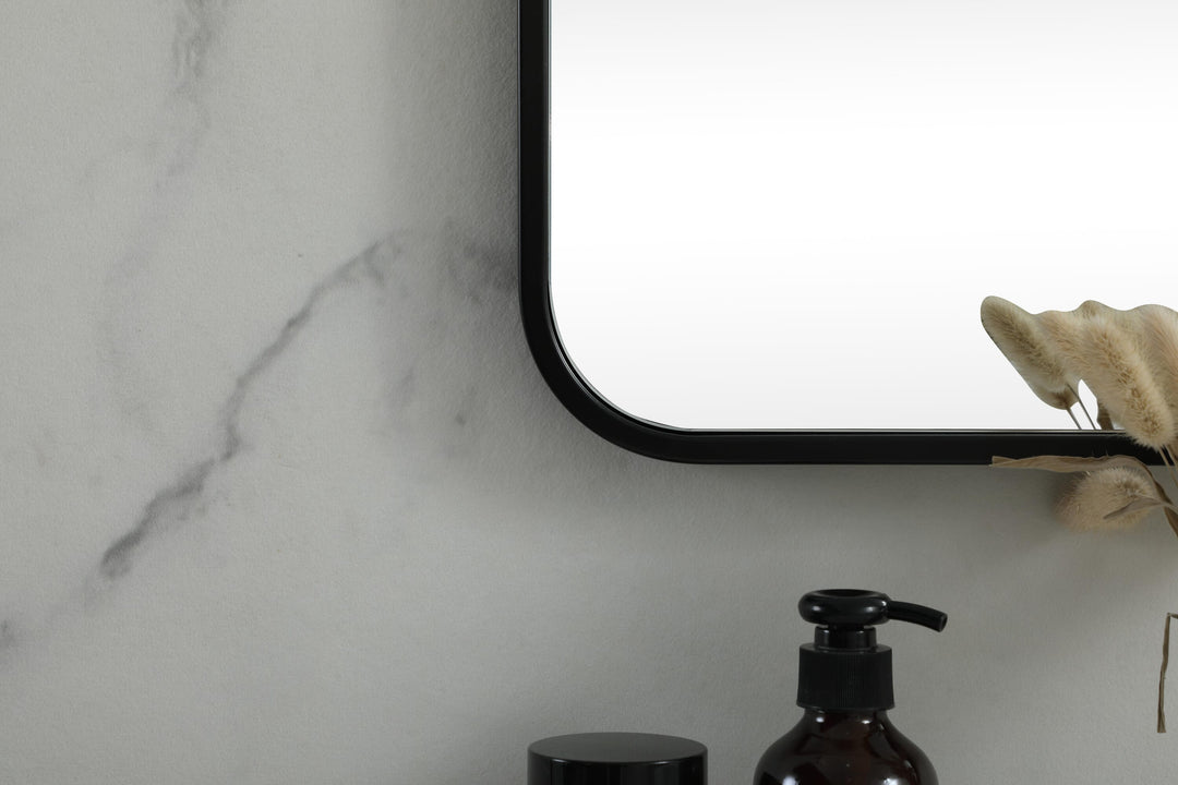 Soft Corner Metal Square Mirror by Elegant - view 42
