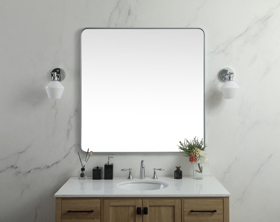 Soft Corner Metal Square Mirror by Elegant - view 50