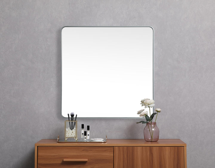 Soft Corner Metal Square Mirror by Elegant - view 52