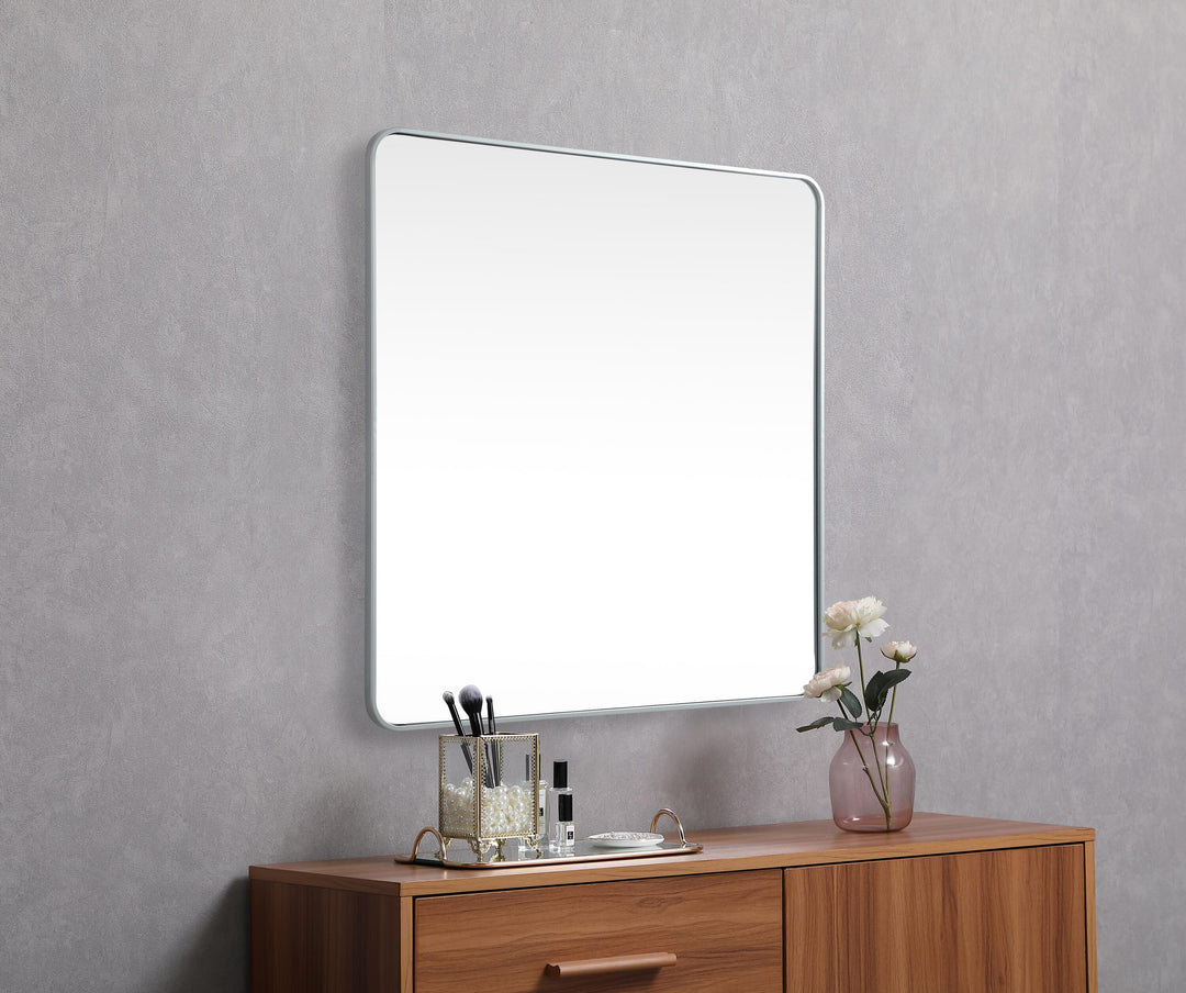 Soft Corner Metal Square Mirror by Elegant - view 53