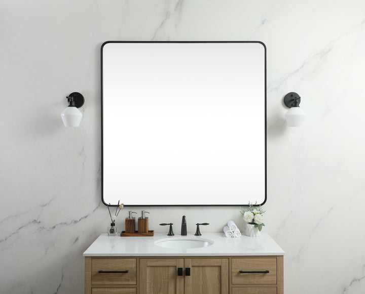 Soft Corner Metal Square Mirror by Elegant - view 56