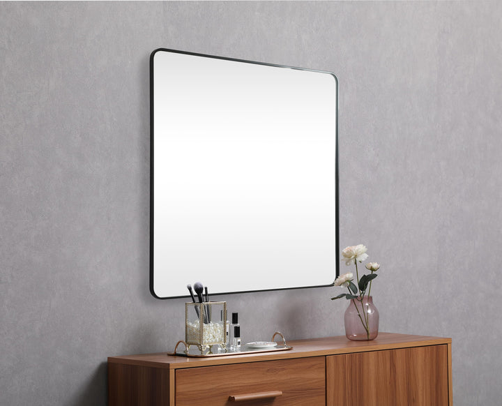Soft Corner Metal Square Mirror by Elegant - view 59