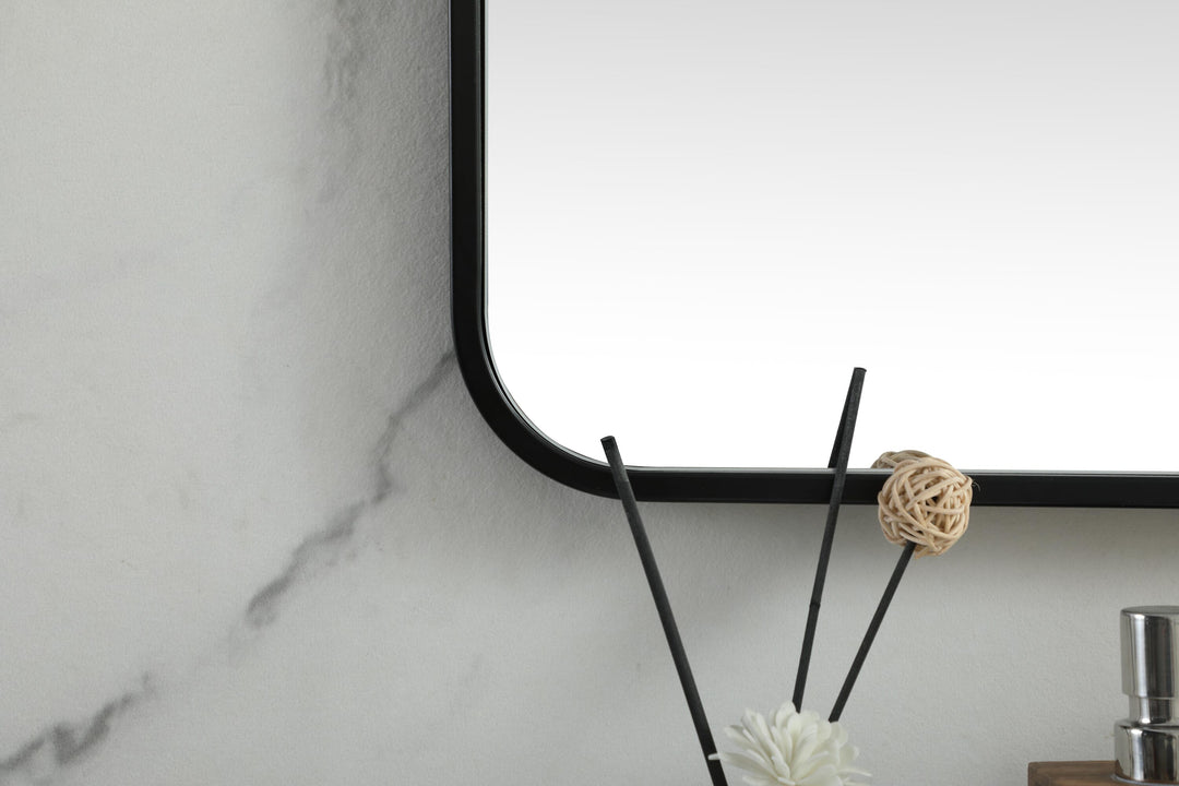 Soft Corner Metal Square Mirror by Elegant - view 60