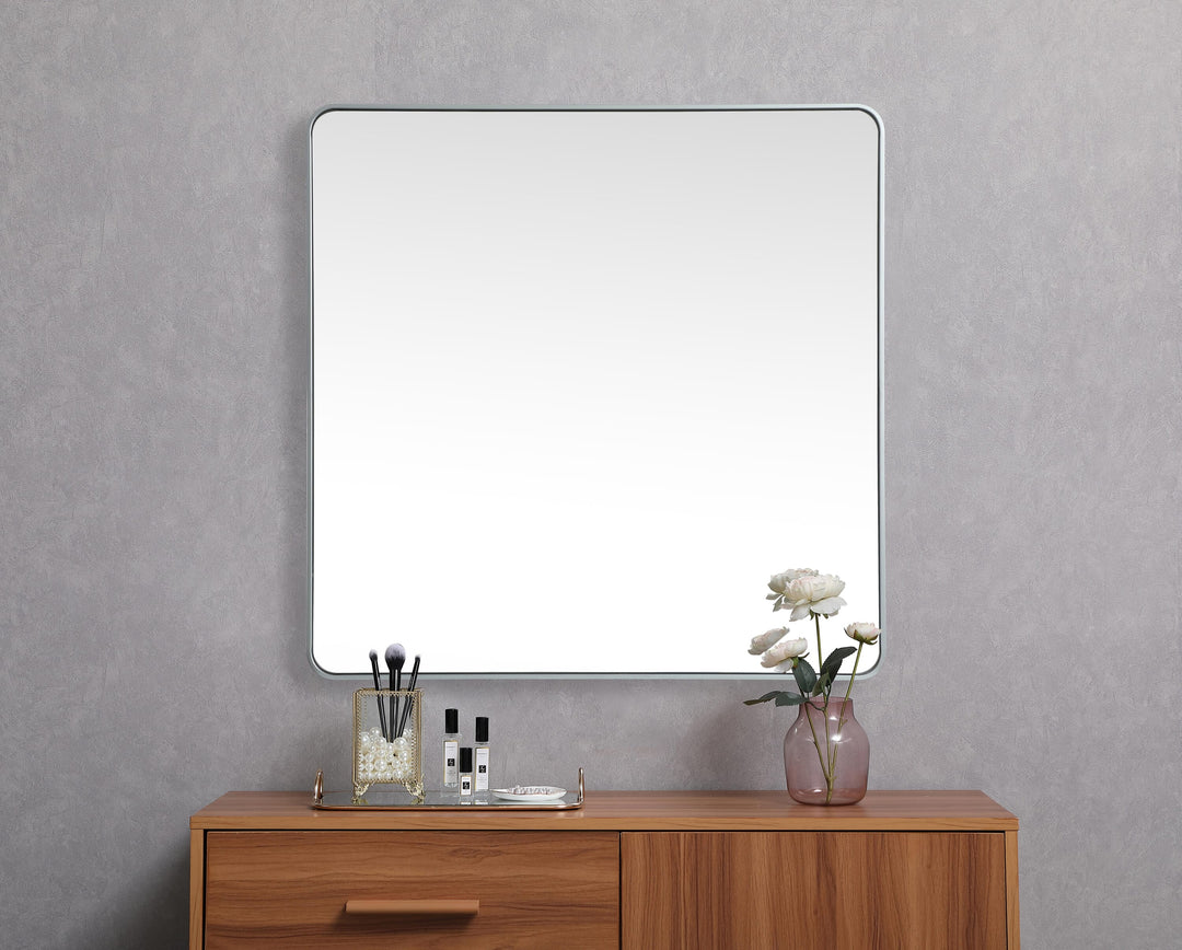 Soft Corner Metal Square Mirror by Elegant - view 70