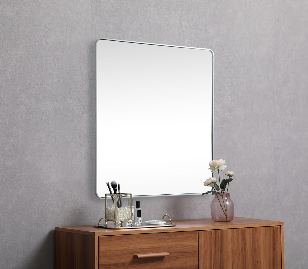 Soft Corner Metal Square Mirror by Elegant - view 71