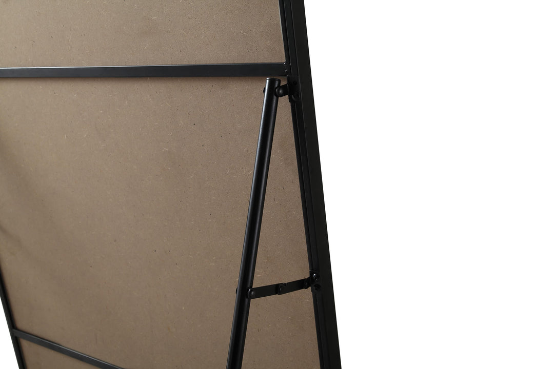 Soft Corner Metal Rectangle Full Length Mirror by Elegant - view 8