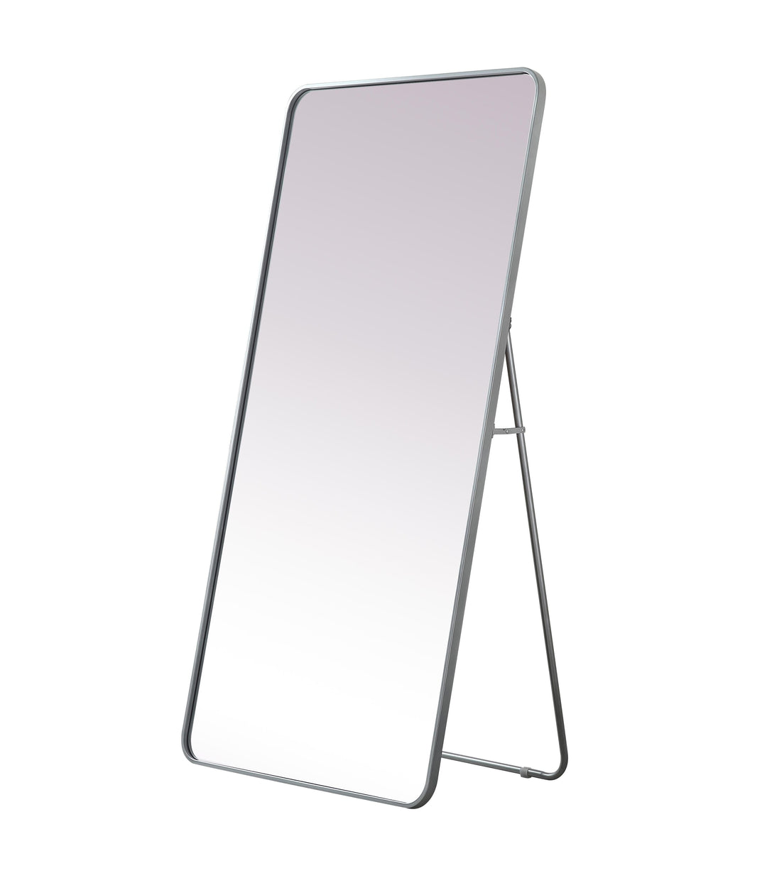 Soft Corner Metal Rectangle Full Length Mirror by Elegant - view 29