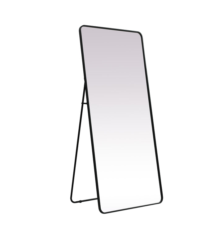 Soft Corner Metal Rectangle Full Length Mirror by Elegant - view 40