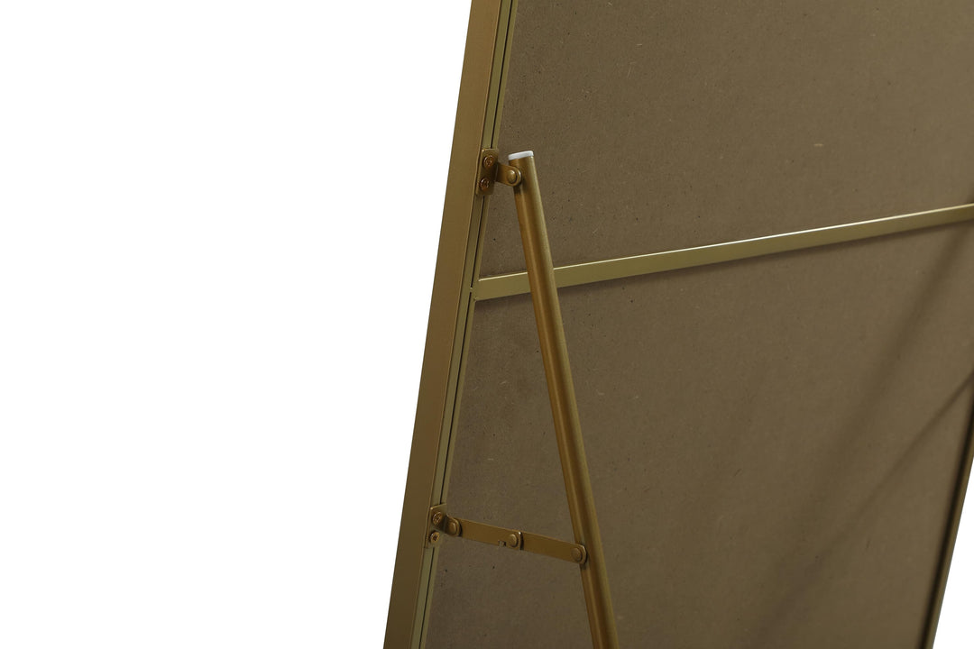 Soft Corner Metal Rectangle Full Length Mirror by Elegant - view 52