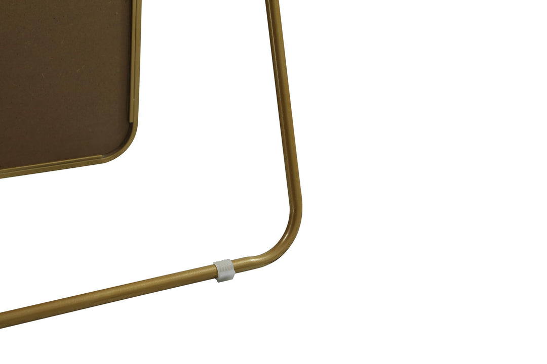 Soft Corner Metal Rectangle Full Length Mirror by Elegant - view 53