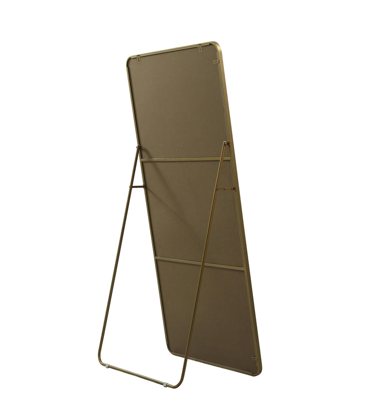 Soft Corner Metal Rectangle Full Length Mirror by Elegant - view 54