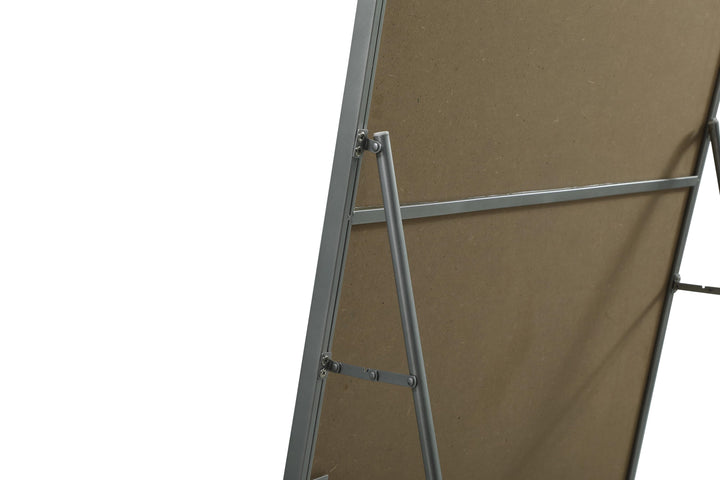 Soft Corner Metal Rectangle Full Length Mirror by Elegant - view 63