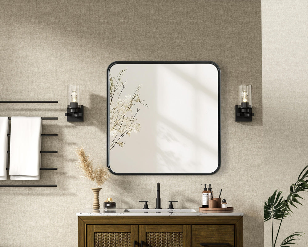 Corner Square Mirror