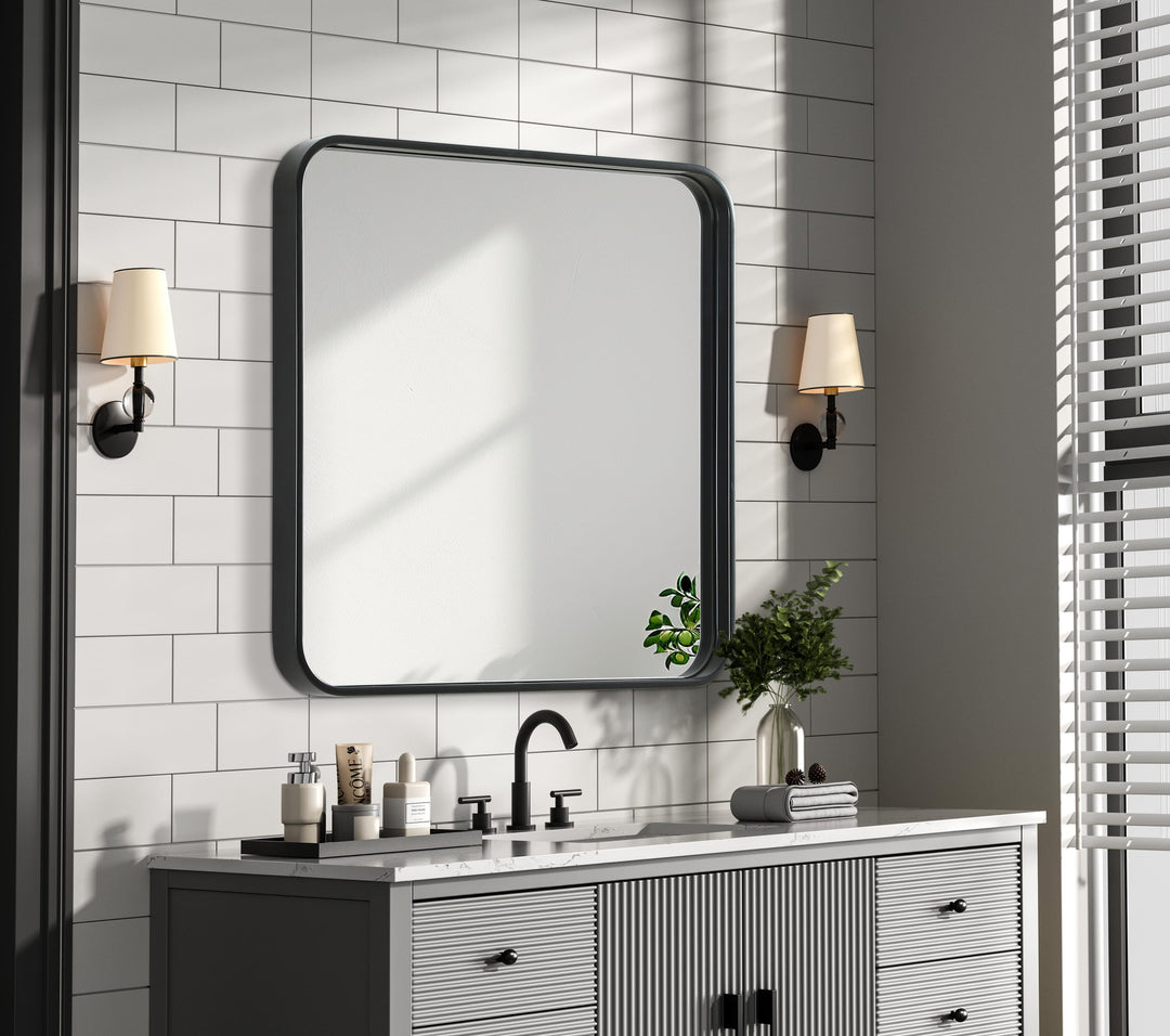 Corner Square Mirror