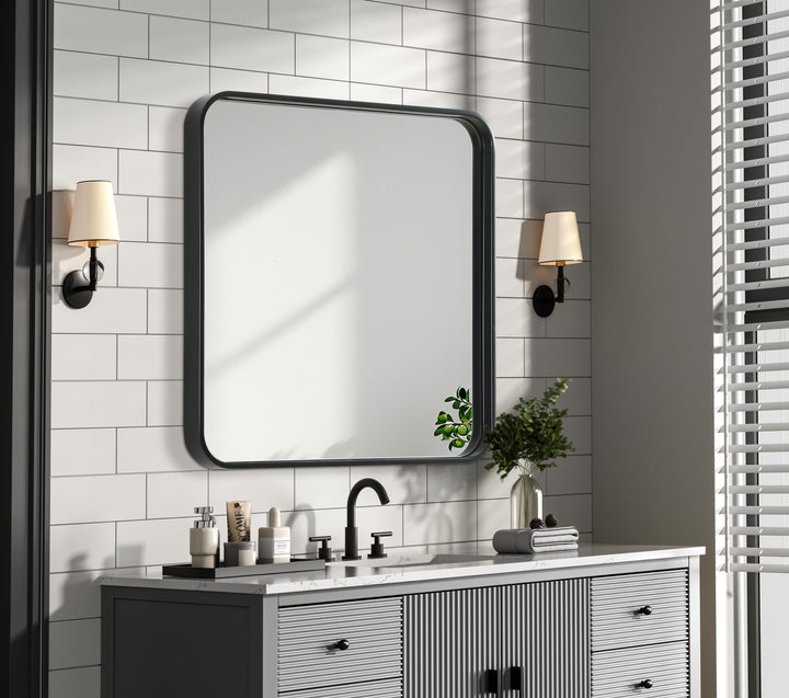 Corner Square Mirror