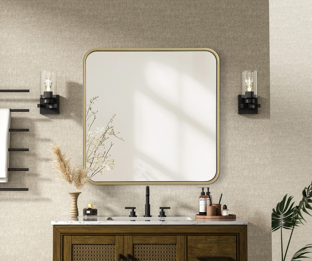 Corner Square Mirror