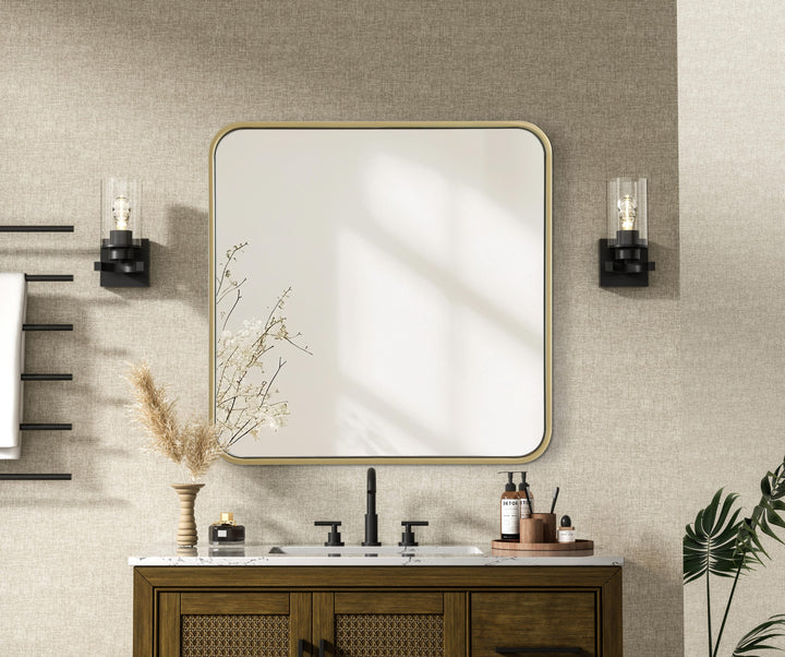 Corner Square Mirror