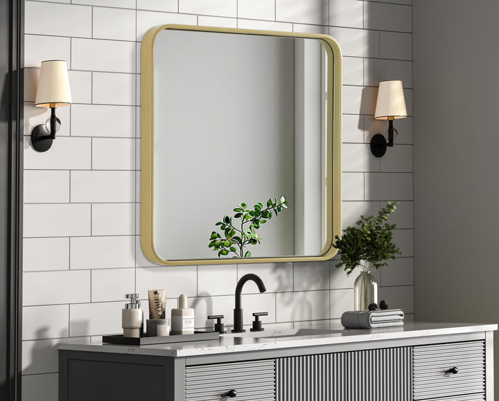 Corner Square Mirror