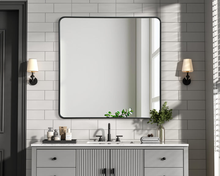 Corner Square Mirror