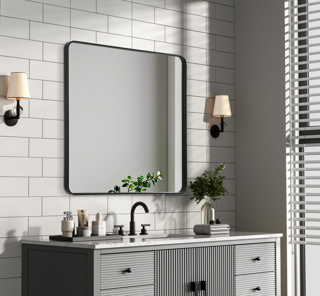 Corner Square Mirror