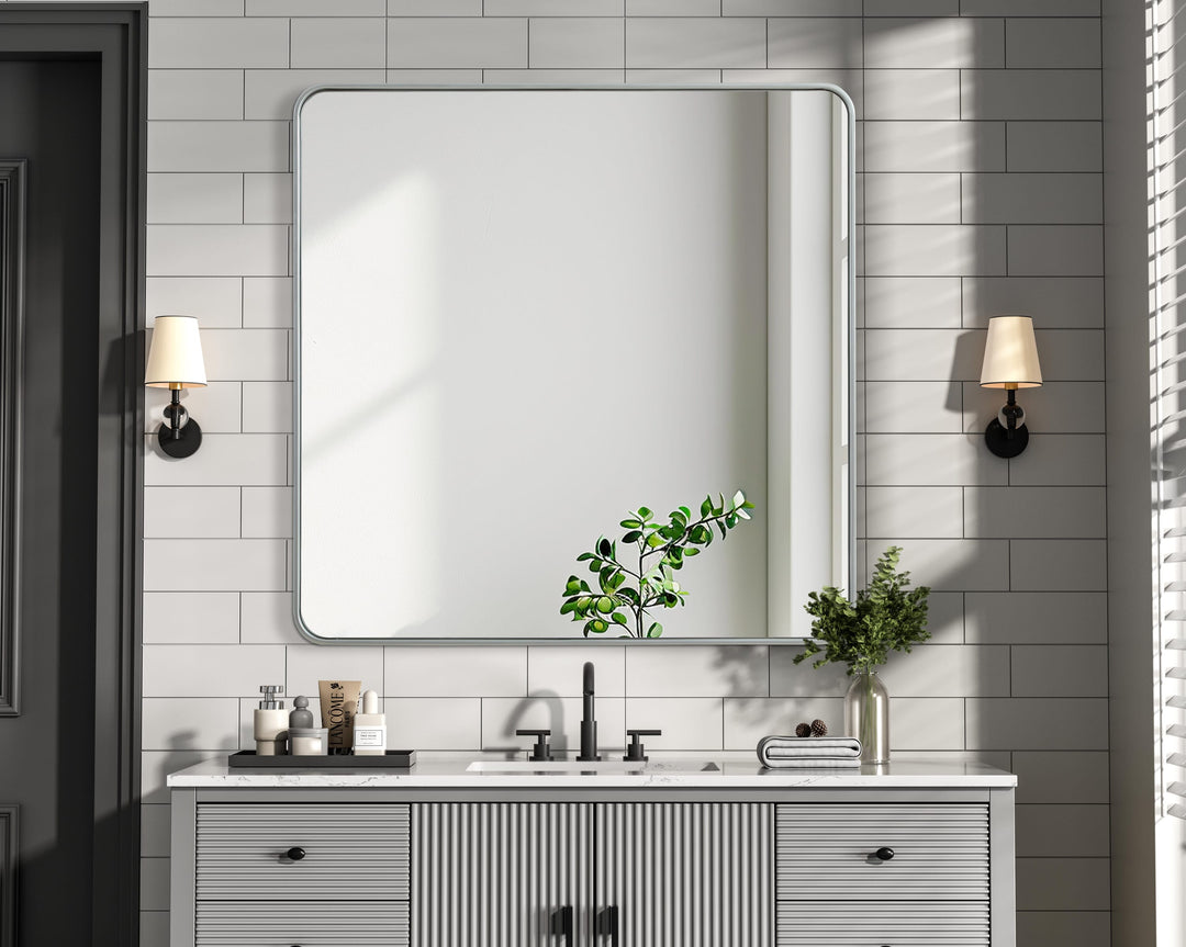 Corner Square Mirror