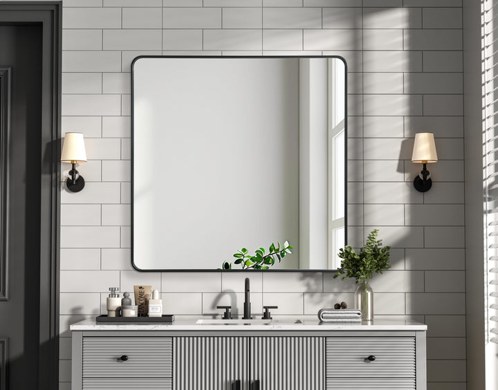 Corner Square Mirror